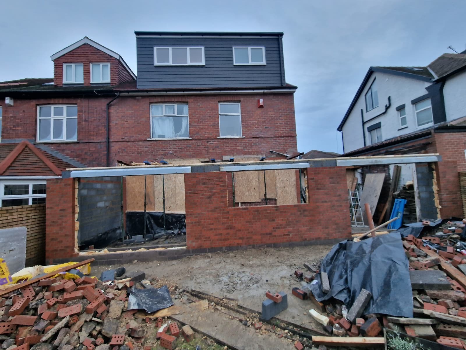 Brickwork and structural works